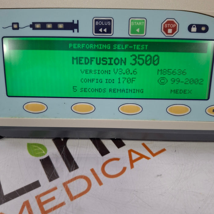 Smiths Medical Medfusion 3500 Version 3 Syringe Infusion Pump