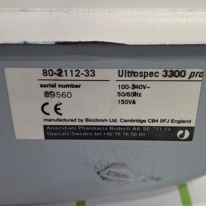 Amersham Ultrospec 3300 Pro UV/Visible Spectrophotometer