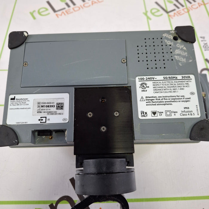Smiths Medical Medfusion 3500 Version 6 Syringe Infusion Pump