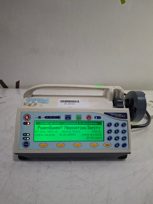 Smiths Medical Medfusion 3500 Version 6 Syringe Infusion Pump