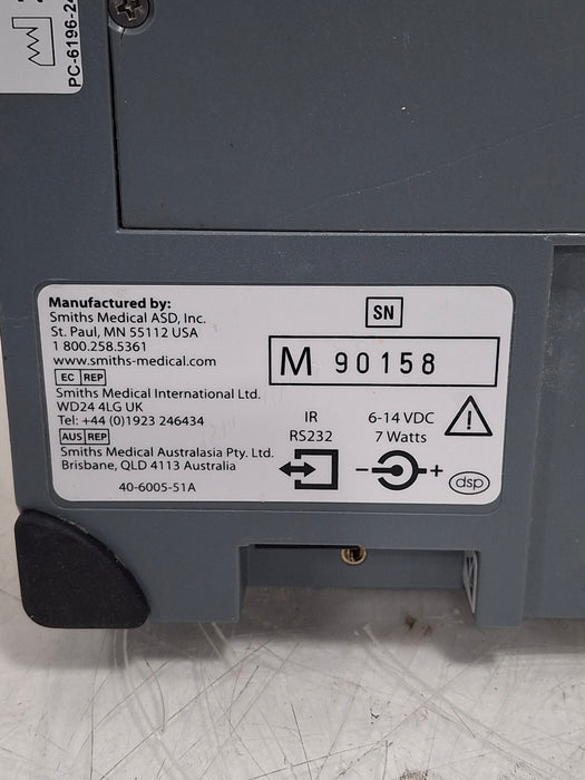 Smiths Medical Medfusion 3500 Version 6 Syringe Infusion Pump