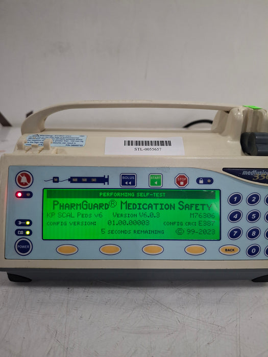Smiths Medical Medfusion 3500 Version 6 Syringe Infusion Pump