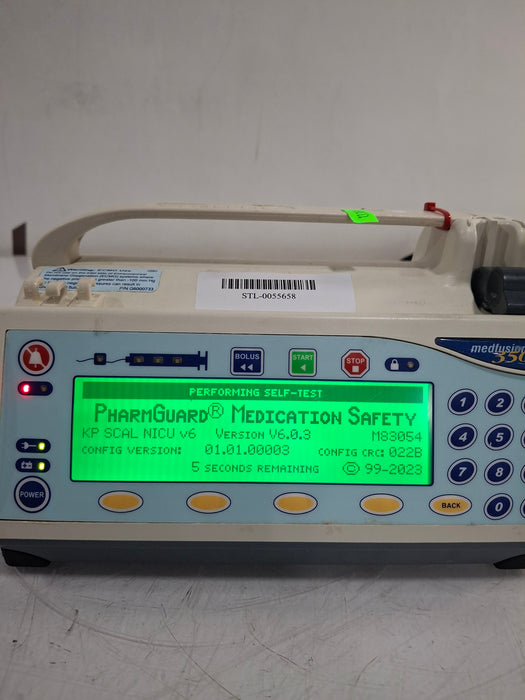 Smiths Medical Medfusion 3500 Version 6 Syringe Infusion Pump