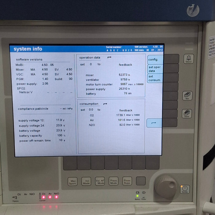 Draeger Medical Apollo Anesthesia Machine