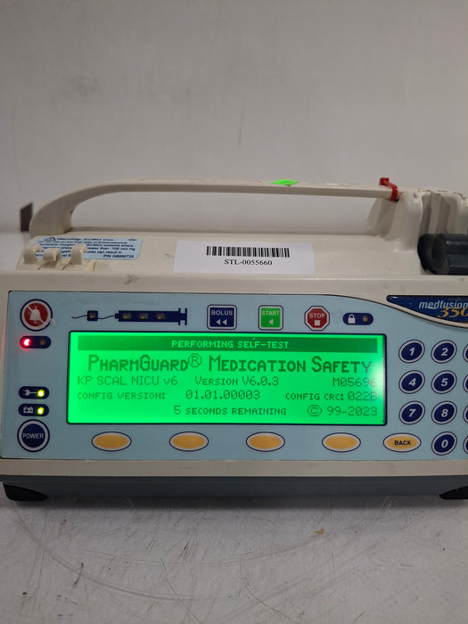 Smiths Medical Medfusion 3500 Version 6 Syringe Infusion Pump