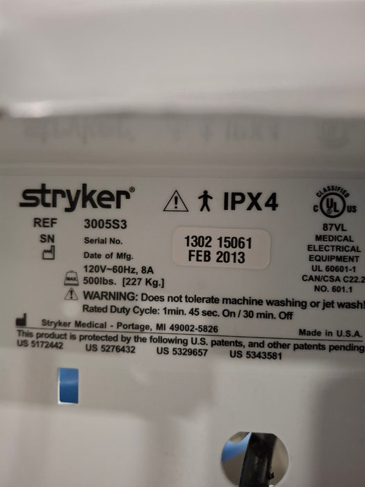 Stryker Secure III 3005 Hospital Bed