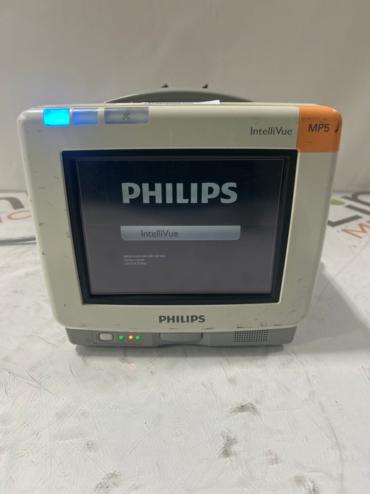 Philips Intellivue MP5 - ECG, Fast SpO2, NIBP, Press, Temp Patient Monitor
