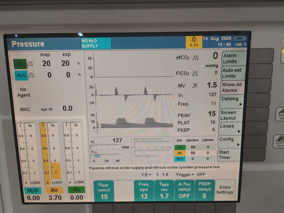 Draeger Medical Apollo Anesthesia Machine