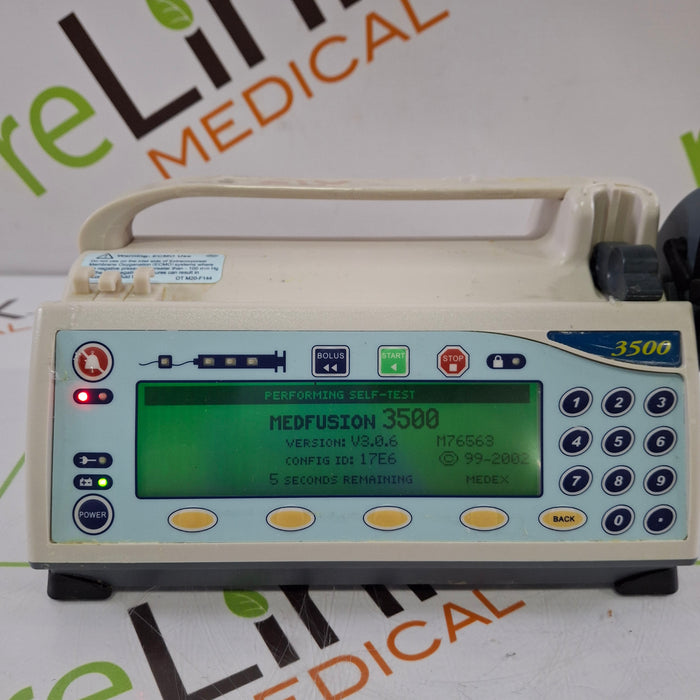Smiths Medical Medfusion 3500 Version 3 Syringe Infusion Pump