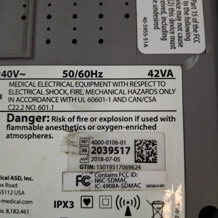Smiths Medical Medfusion 4000 Syringe Infusion Pump
