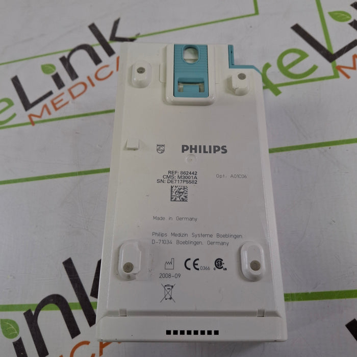Philips M3001A-A01C06 Fast SpO2, NIBP, ECG, Temp, IBP MMS Module