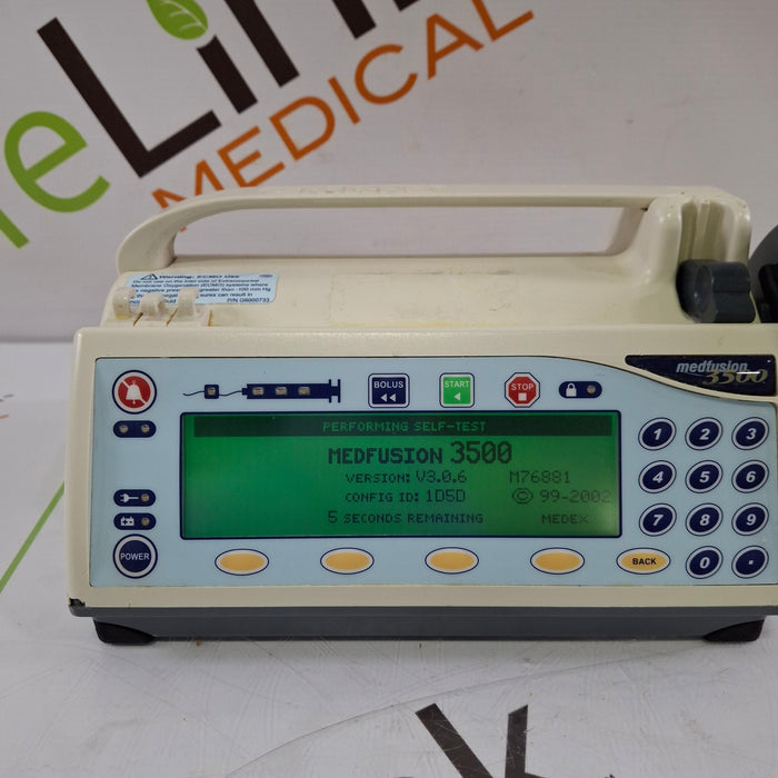 Smiths Medical Medfusion 3500 Version 3 Syringe Infusion Pump