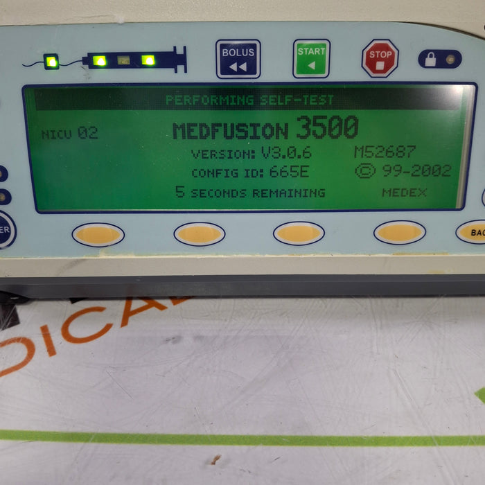 Smiths Medical Medfusion 3500 Version 3 Syringe Infusion Pump