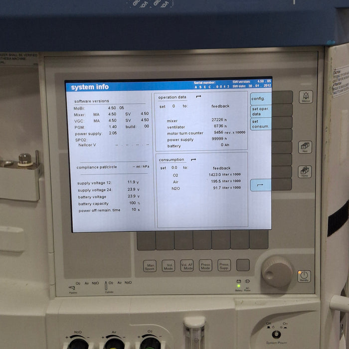 Draeger Medical Apollo Anesthesia Machine