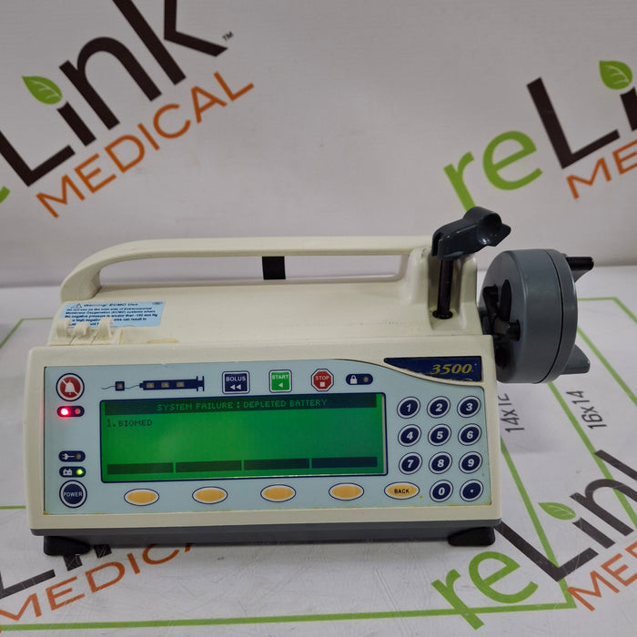 Smiths Medical Medfusion 3500 Version 3 Syringe Infusion Pump