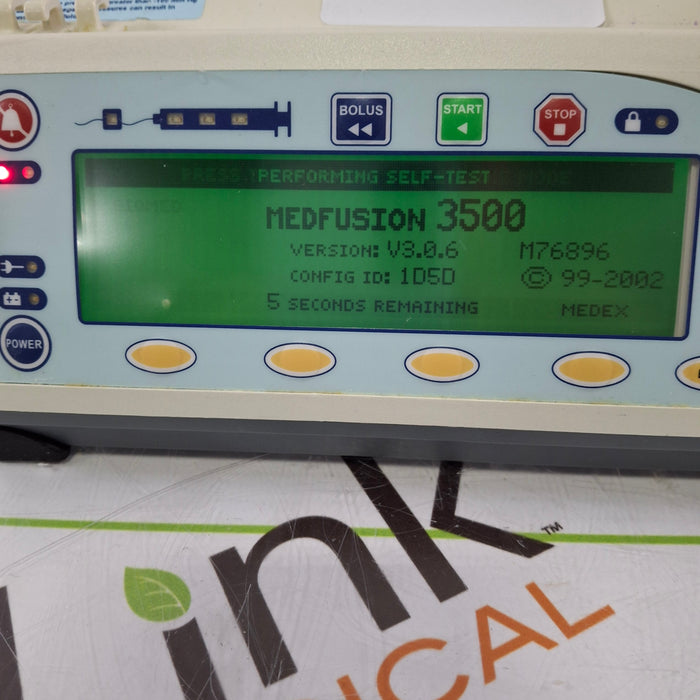Smiths Medical Medfusion 3500 Version 3 Syringe Infusion Pump