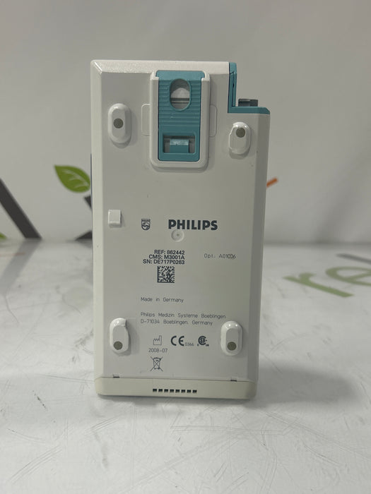 Philips M3001A-A01C06 Fast SpO2, NIBP, ECG, Temp, IBP MMS Module