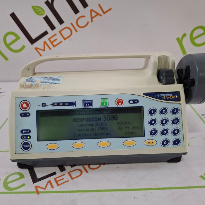 Smiths Medical Medfusion 3500 Version 3 Syringe Infusion Pump