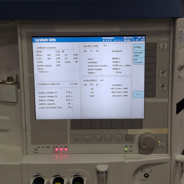 Draeger Medical Apollo Anesthesia Machine