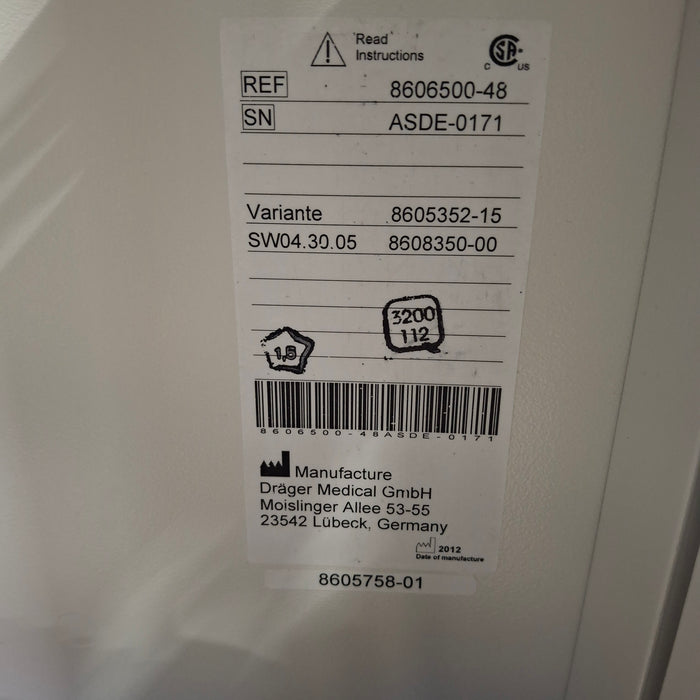 Draeger Medical Apollo Anesthesia Machine