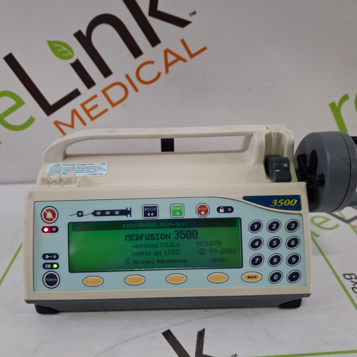 Smiths Medical Medfusion 3500 Version 3 Syringe Infusion Pump
