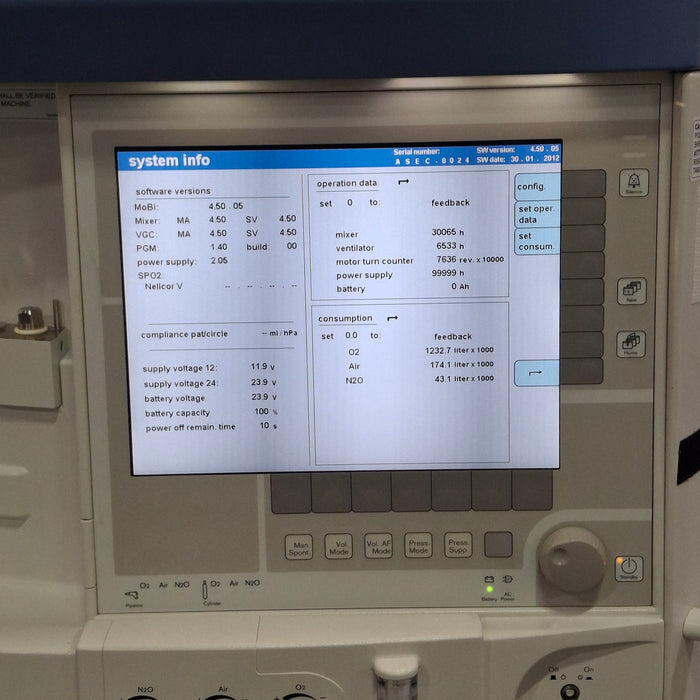 Draeger Medical Apollo Anesthesia Machine