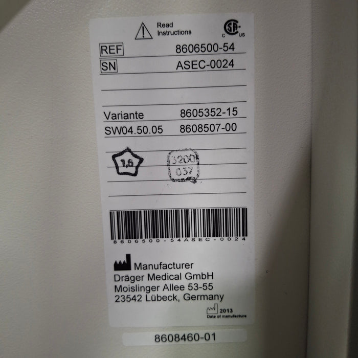 Draeger Medical Apollo Anesthesia Machine