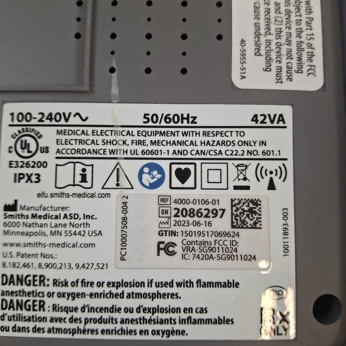 Smiths Medical Medfusion 4000 Syringe Infusion Pump