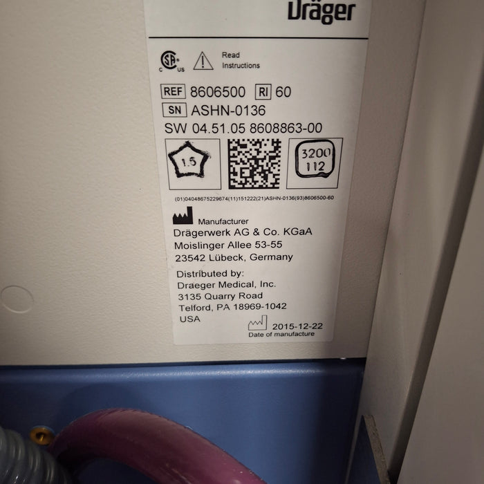 Draeger Medical Apollo Anesthesia Machine