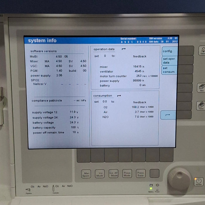Draeger Medical Apollo Anesthesia Machine