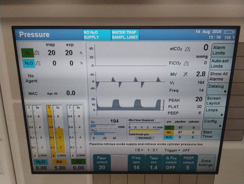 Draeger Medical Apollo Anesthesia Machine