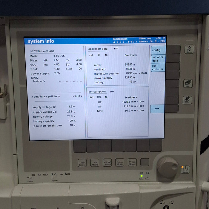 Draeger Medical Apollo Anesthesia Machine