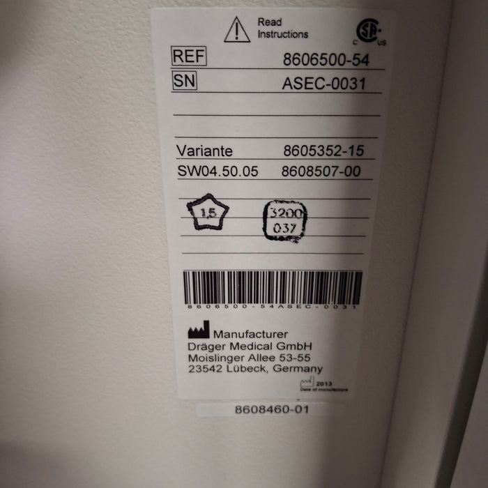 Draeger Medical Apollo Anesthesia Machine