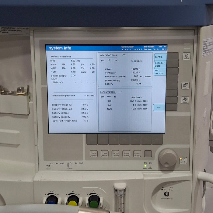 Draeger Medical Apollo Anesthesia Machine