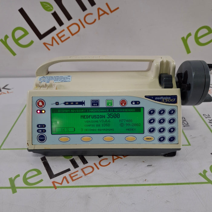 Smiths Medical Medfusion 3500 Version 3 Syringe Infusion Pump