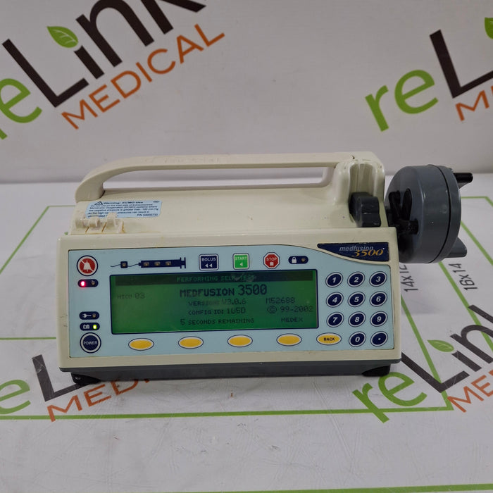 Smiths Medical Medfusion 3500 Version 3 Syringe Infusion Pump