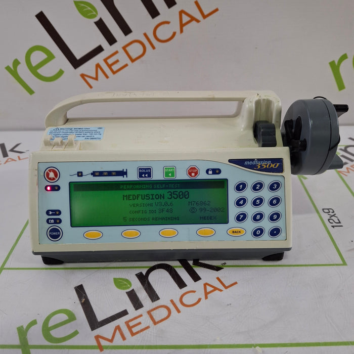 Smiths Medical Medfusion 3500 Version 3 Syringe Infusion Pump