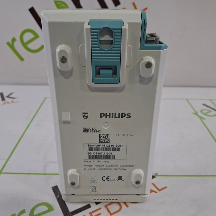 Philips M3001A-A01C06 Fast SpO2, NIBP, ECG, Temp, IBP MMS Module