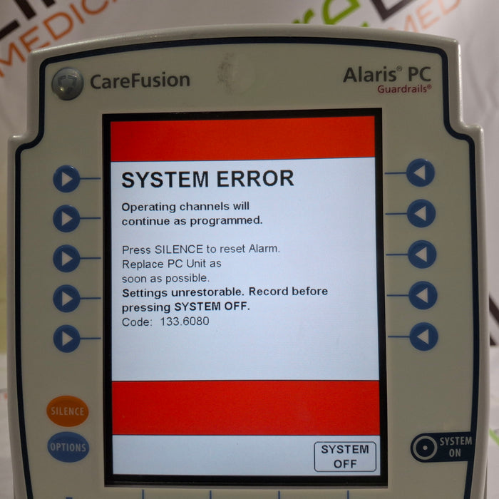 CareFusion Alaris 8015 Large Screen POC Infusion Pump