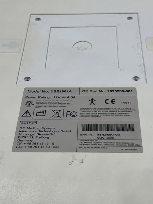 GE Healthcare CDA19T Patient Monitor