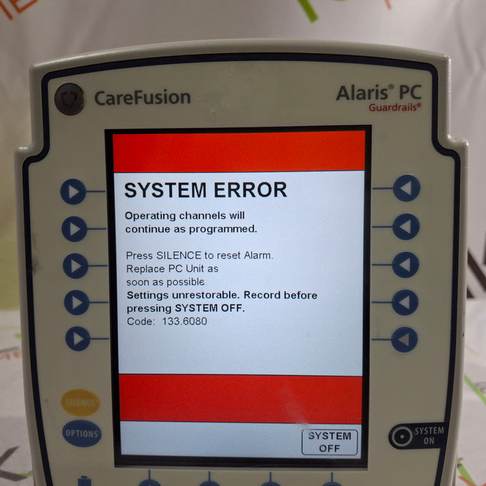 CareFusion Alaris 8015 Large Screen POC Infusion Pump