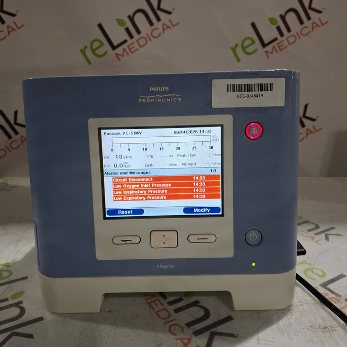 Respironics Trilogy 202 Ventilator
