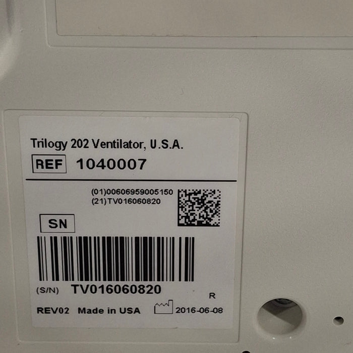 Respironics Trilogy 202 Ventilator