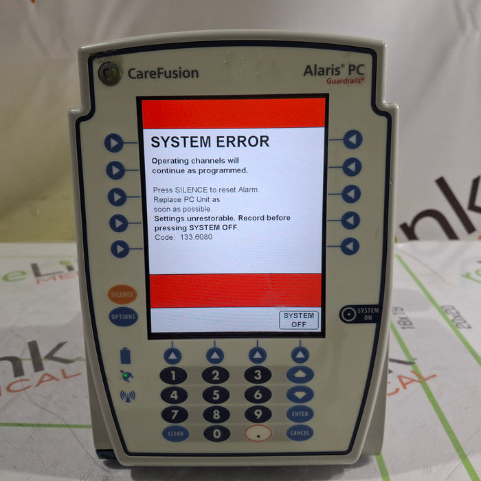 CareFusion Alaris 8015 Large Screen POC Infusion Pump