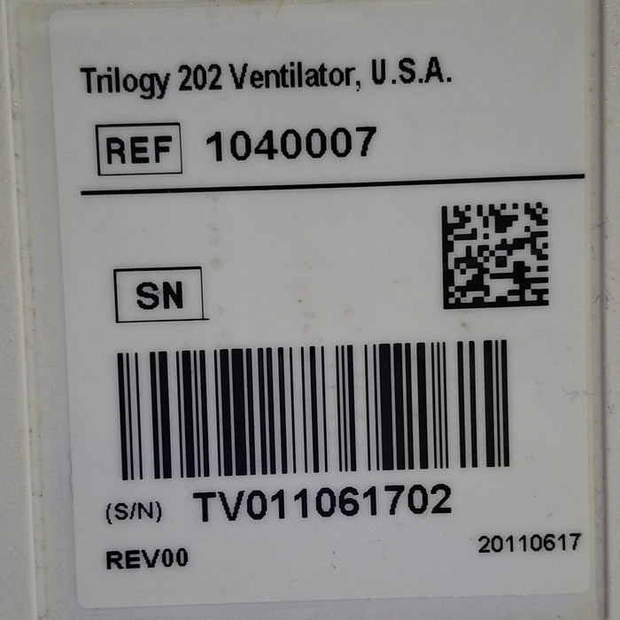 Respironics Trilogy 202 Ventilator