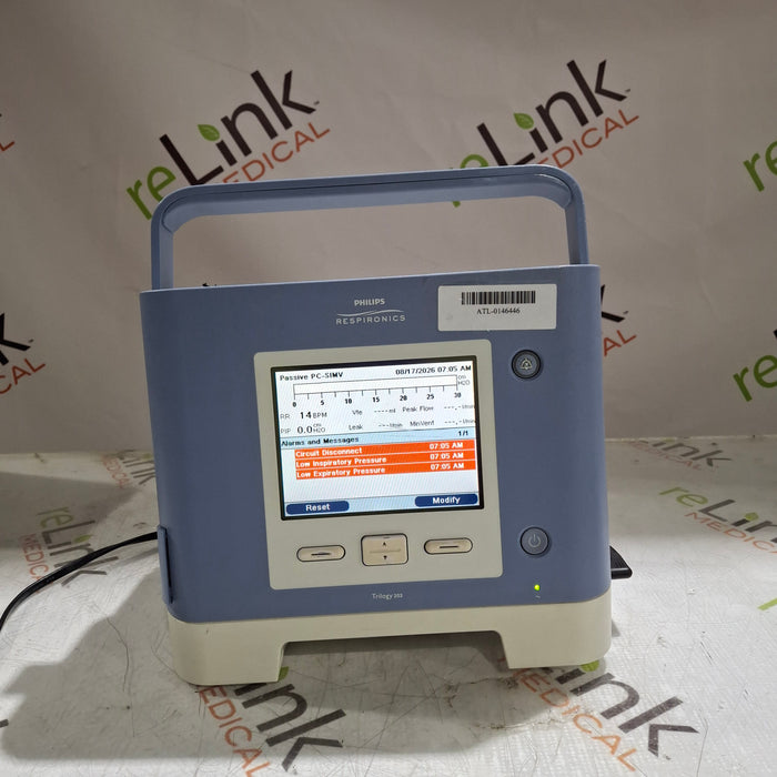 Respironics Trilogy 202 Ventilator