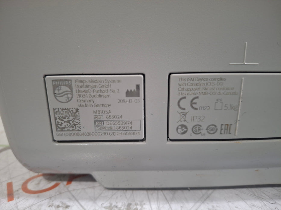 Philips Intellivue MP5 - ECG, Fast SpO2, NIBP Patient Monitor