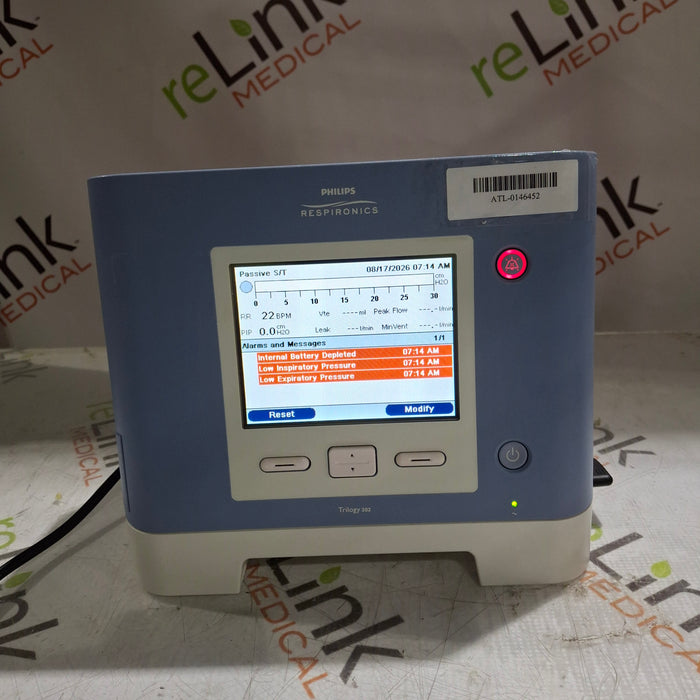 Respironics Trilogy 202 Ventilator