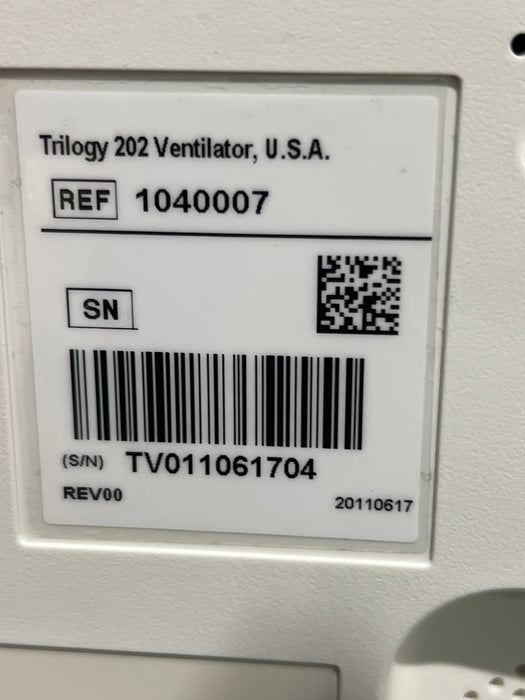 Respironics Trilogy 202 Ventilator