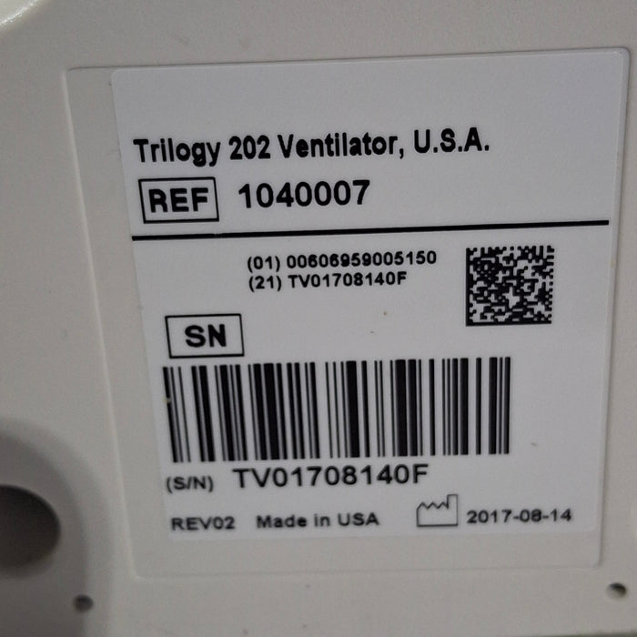 Respironics Trilogy 202 Ventilator